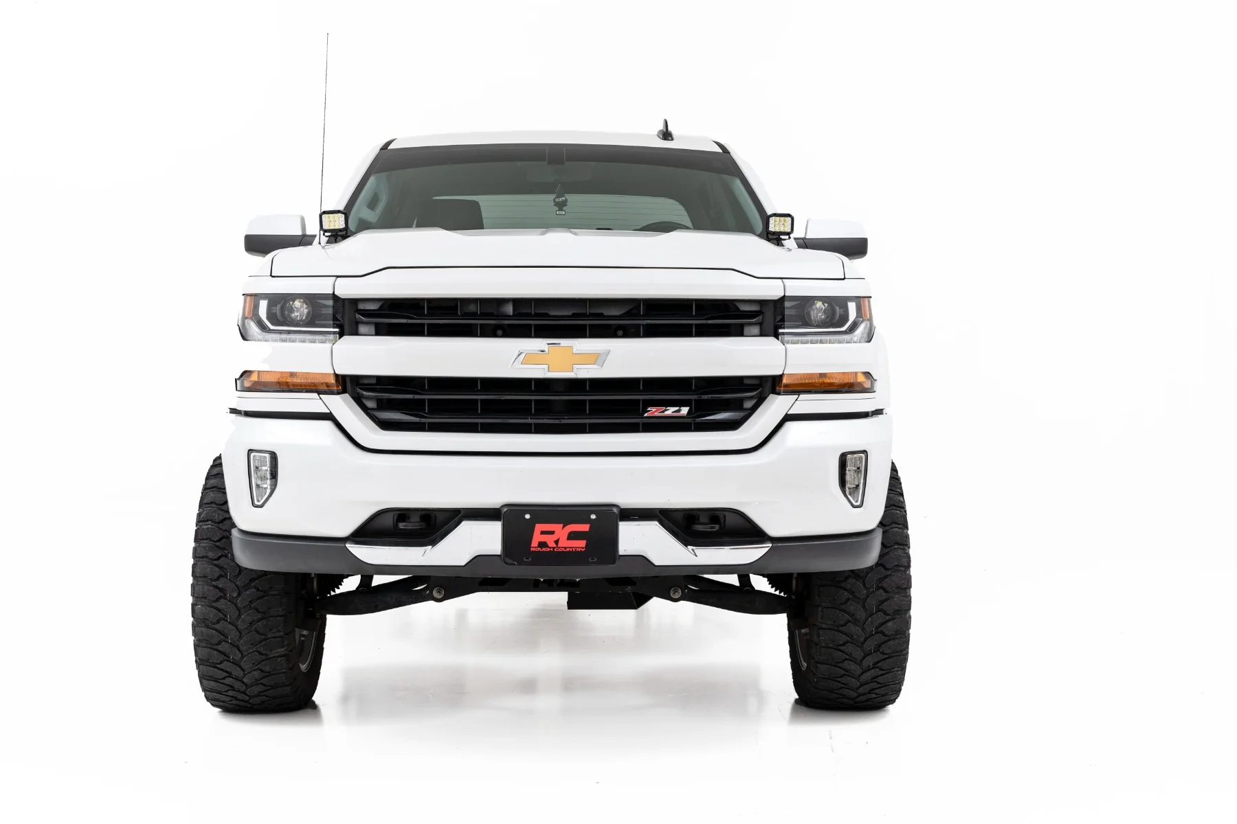 Rough Country - LED Ditch Light Kit - 2in Black Pair - Spot - Chevy/GMC 1500 (14-18 & Classic) - Image 3
