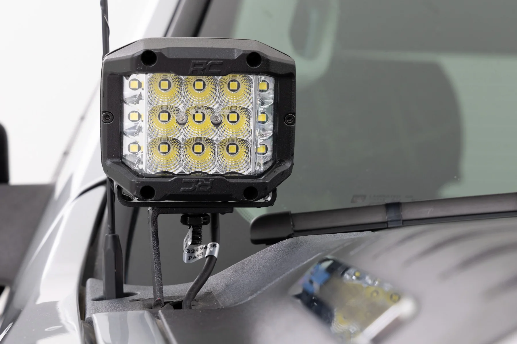 Rough Country - LED Light - Ditch Mount - 2" Black Pair - White DRL - Chevy 1500 (2007-2013) - Image 5