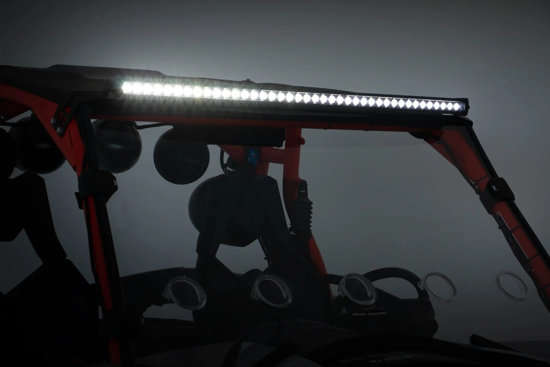 Rough Country - LED Light Kit - Front Mount - 40" Black Single Row - Can-Am Commander Max 1000 - Image 6