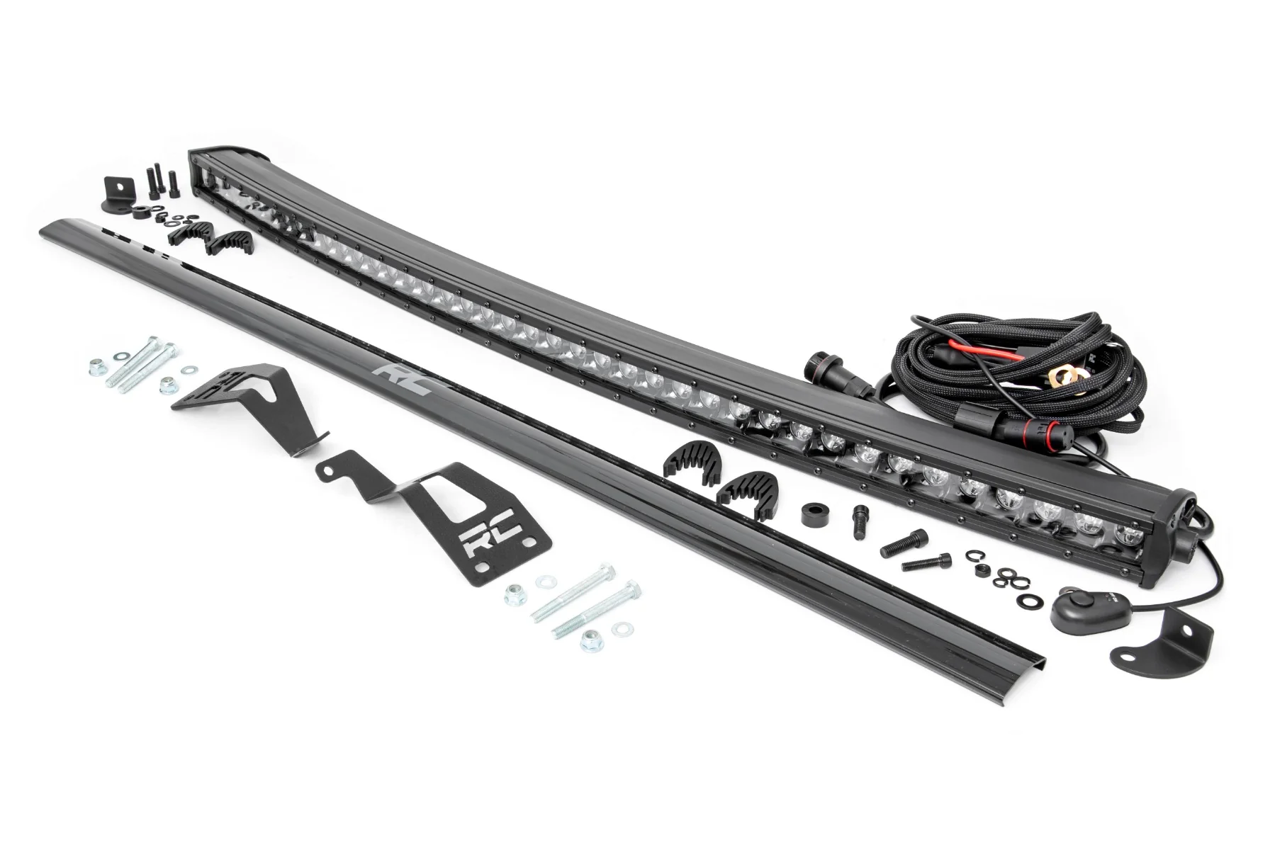 Rough Country - LED Light Kit - Front Mount - 40" Black Single Row - Can-Am Commander Max 1000 - Image 7