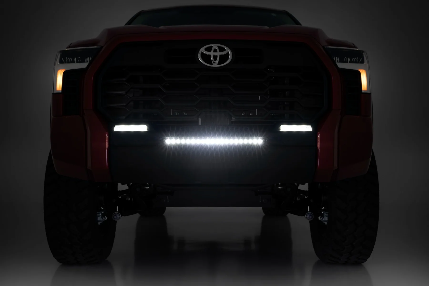 Rough Country - LED Light Kit - Bumper Mount - 20" Black Slim Line - Toyota Tundra (22-25) - Image 6
