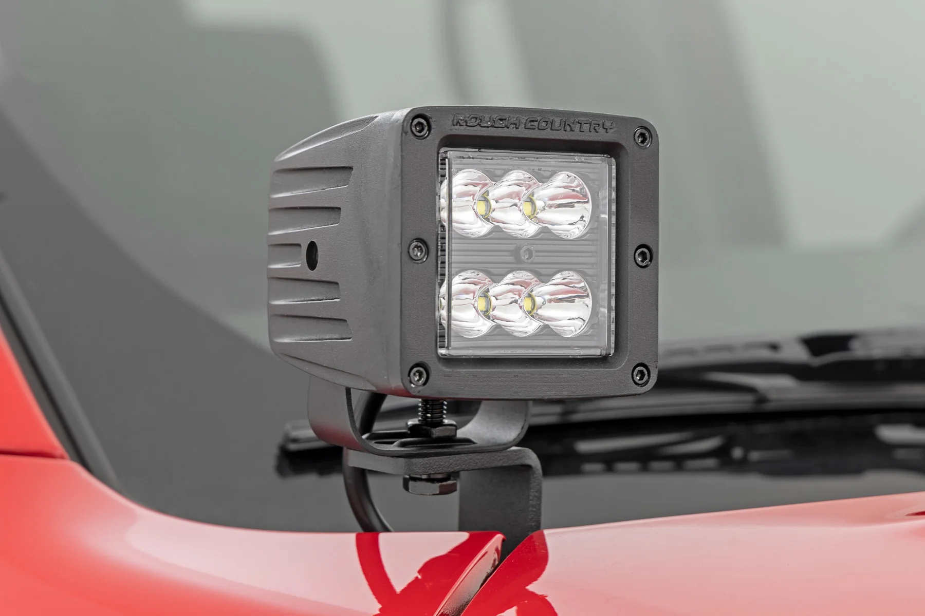 Rough Country - LED Light Kit - Ditch Mount - 2" Black Pair - Flood - Nissan Frontier (22-25) - Image 2