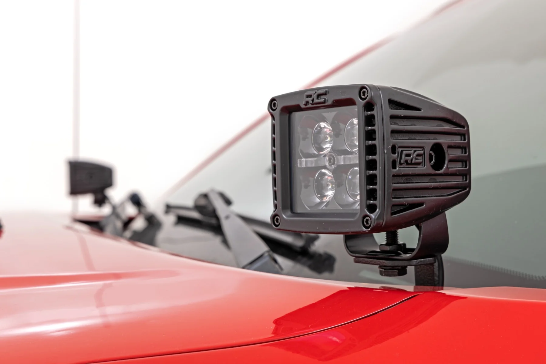 Rough Country - LED Light Kit - Ditch Mount - 2" Black Pair - Flood - Toyota Tacoma (05-15) - Image 2