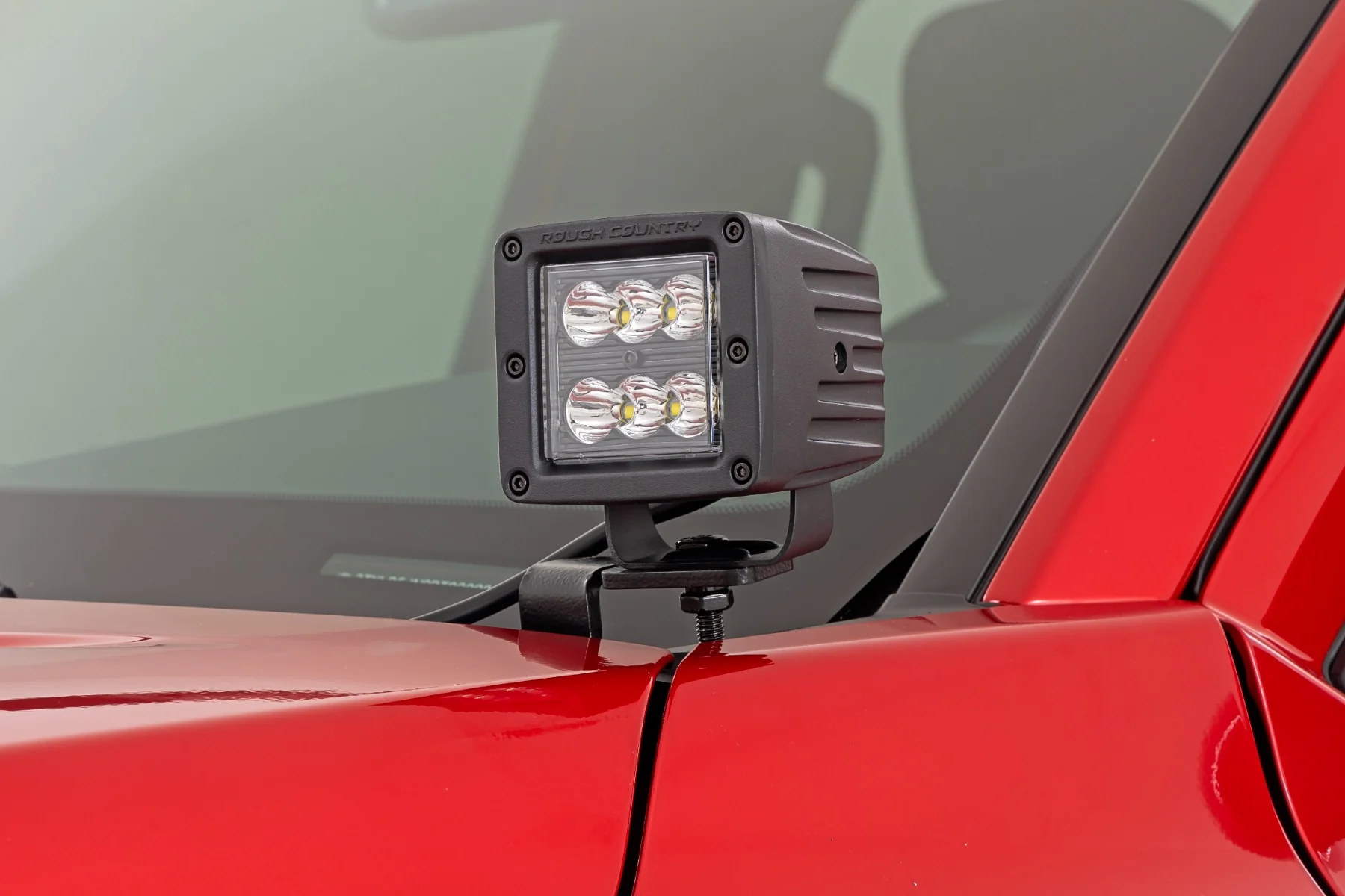 Rough Country - LED Light Kit - Ditch Mount - 2" Black Pair - Flood - Toyota Tacoma (24-25) - Image 7