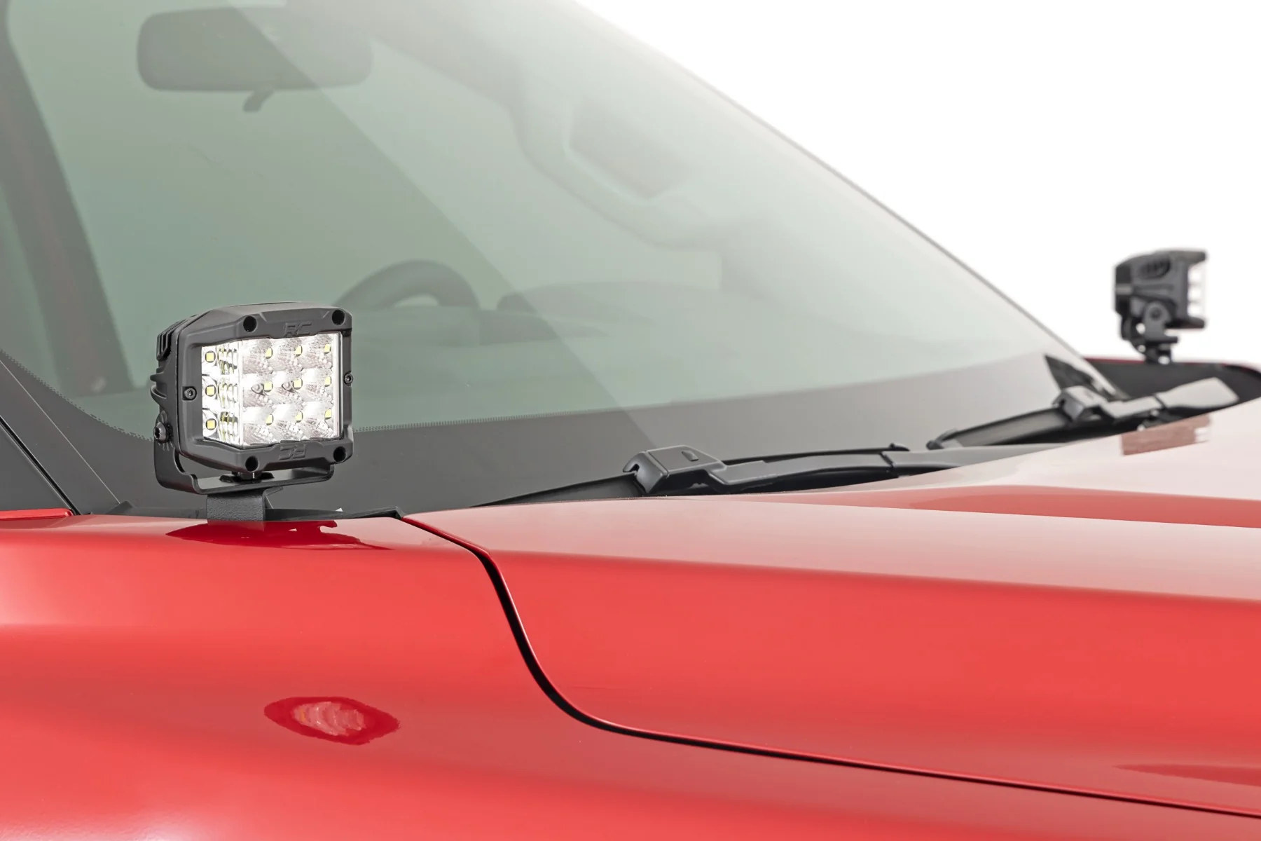 Rough Country - LED Light Kit - Ditch Mount - 2" Black Pair - Flood - Toyota Tundra (22-25) - Image 6