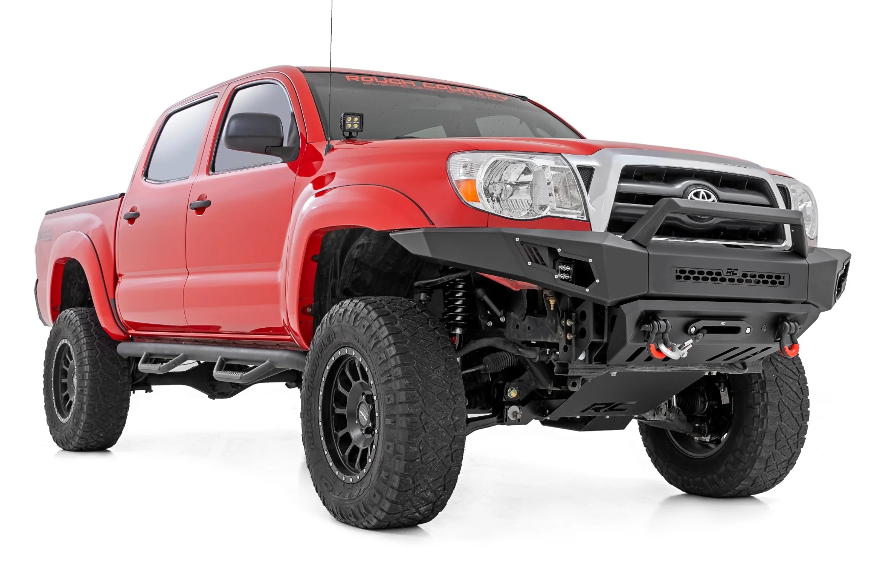 Rough Country - LED Light Kit - Ditch Mount - 2" Black Pair - Spot - Toyota Tacoma (05-15) - Image 3