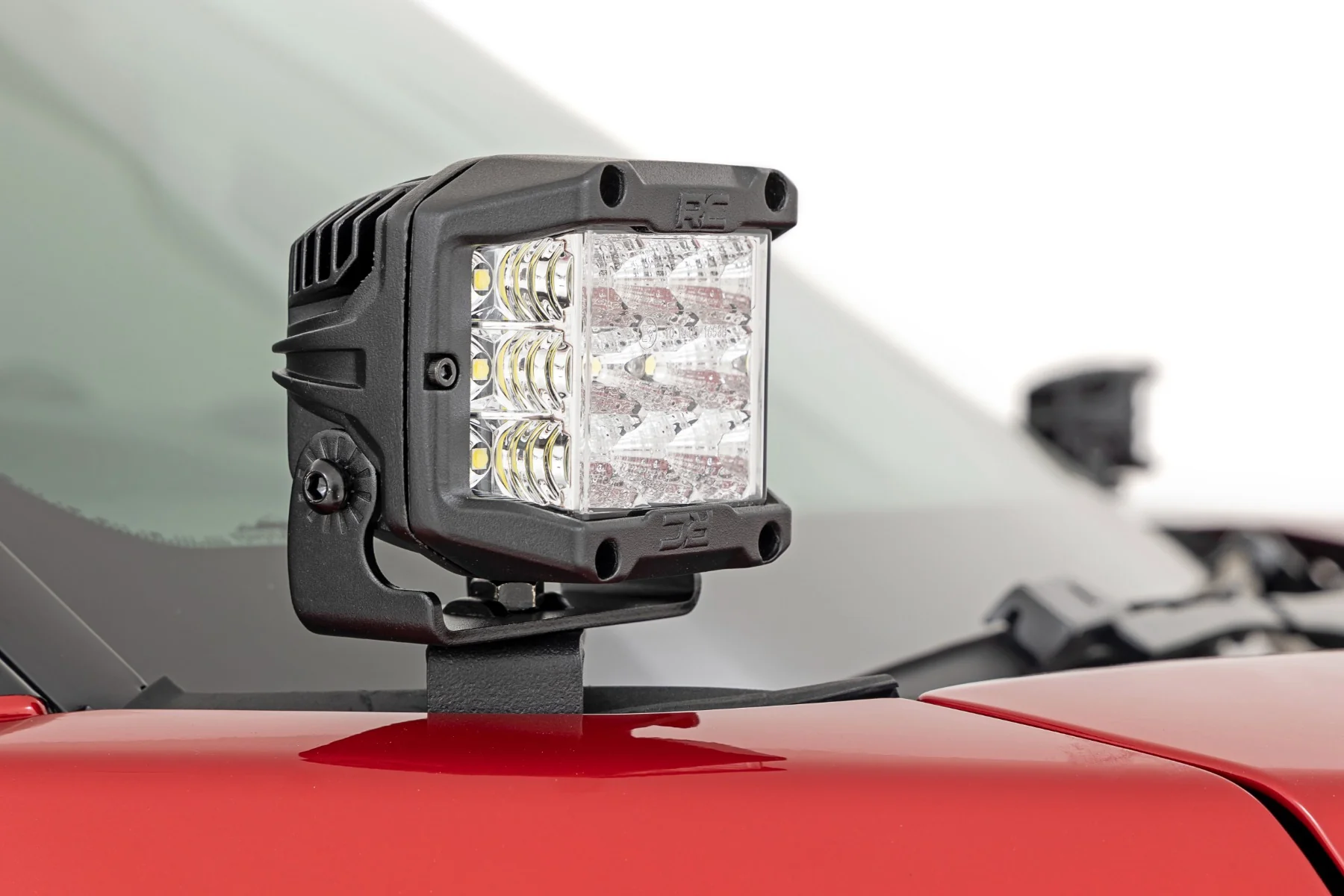 Rough Country - LED Light Kit - Ditch Mount - 2" Black Pair - Spot - Toyota Tundra (22-25) - Image 5