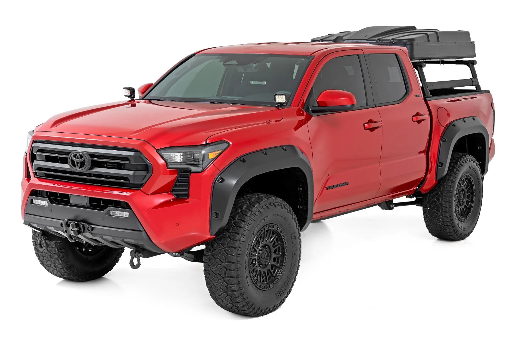 Rough Country - LED Light Kit - Ditch Mount - 2" Black Pair - White DRL - Toyota Tacoma (24-25) - Image 4
