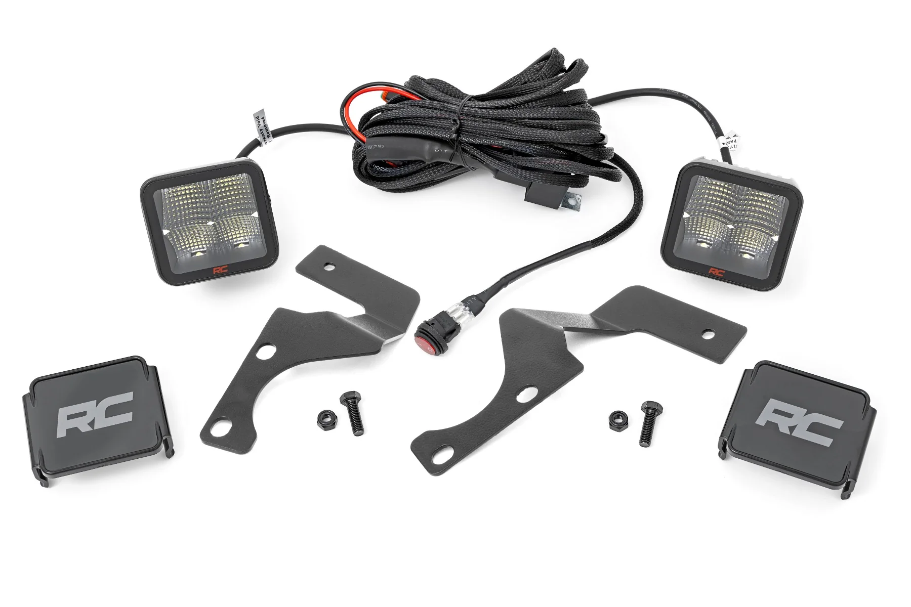 Rough Country - LED Light Kit - Ditch Mount - 2" Spectrum Spot Pair - Toyota 4Runner (10-24)