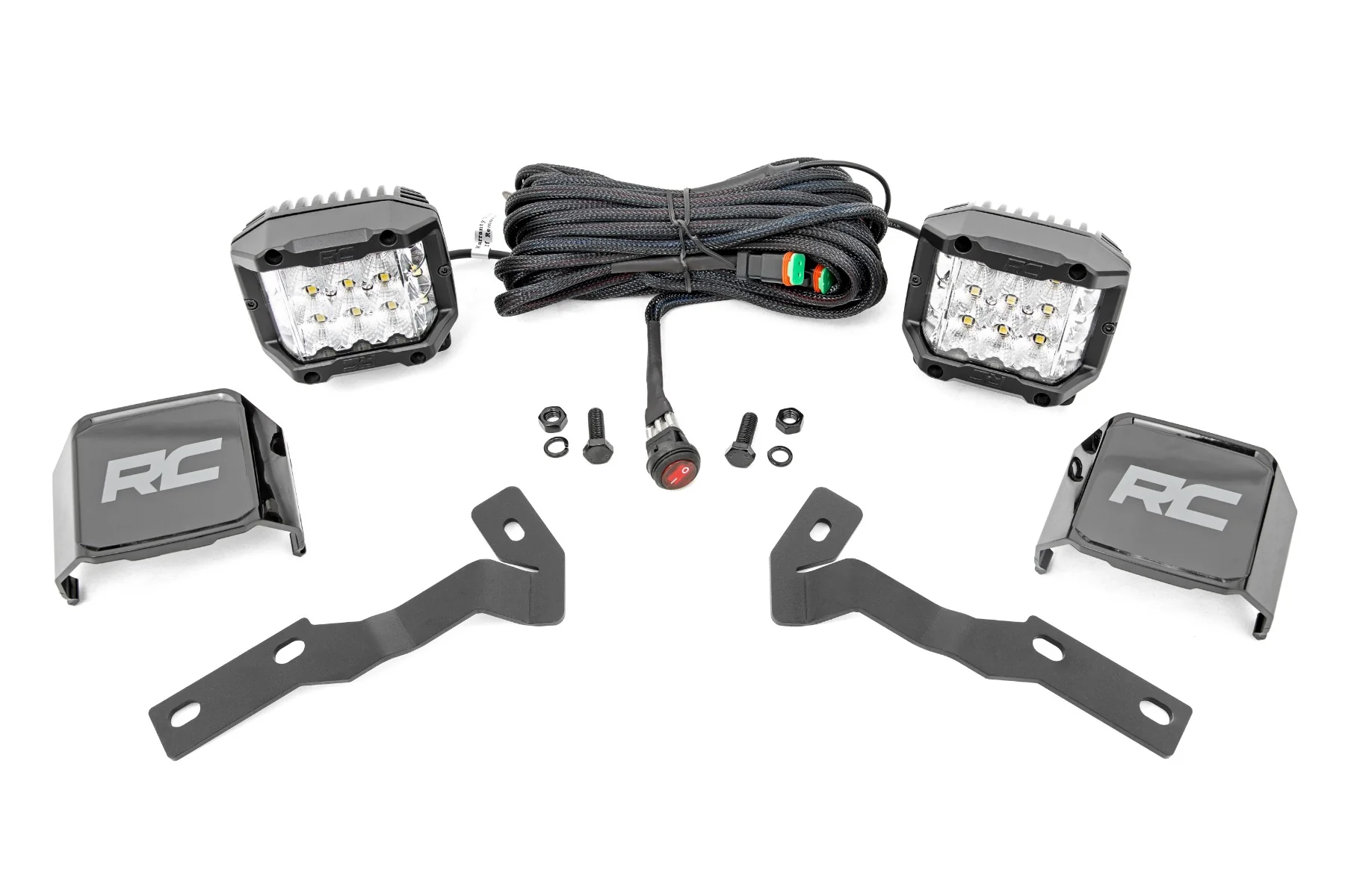 Rough Country - LED Light Kit - Ditch Mount - 3" OSRAM - Wide - Toyota Tacoma 2WD/4WD (16-23) - Image 7