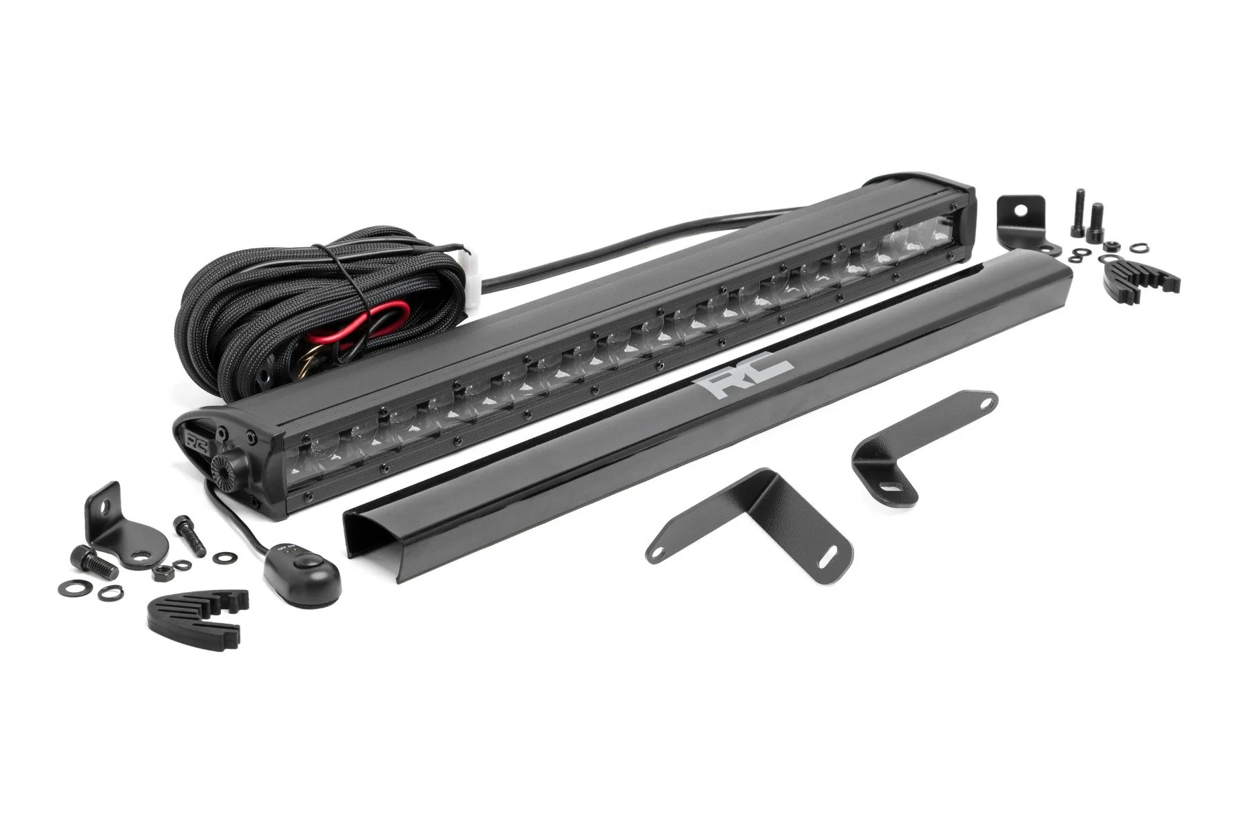 Rough Country - LED Light Kit - Under Bed Mount - 20" Black Single Row - CFMOTO UFORCE 1000