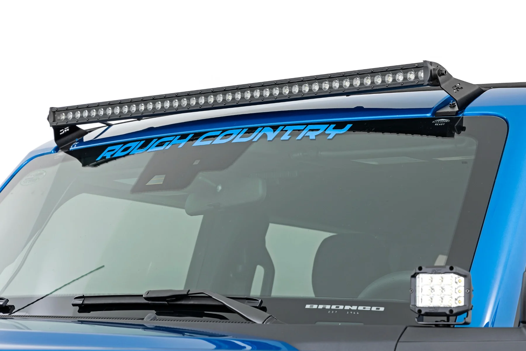 Rough Country - LED Light Kit - Upper Windshield - 40" Spectrum Single Row - Ford Bronco (21-25) - Image 7