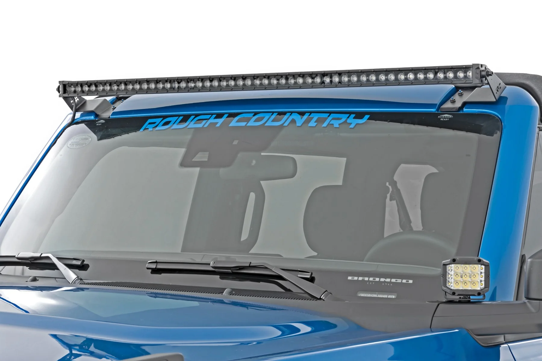 Rough Country - LED Light Kit - Upper Windshield - 50" Spectrum Single Row - Ford Bronco (21-25) - Image 2