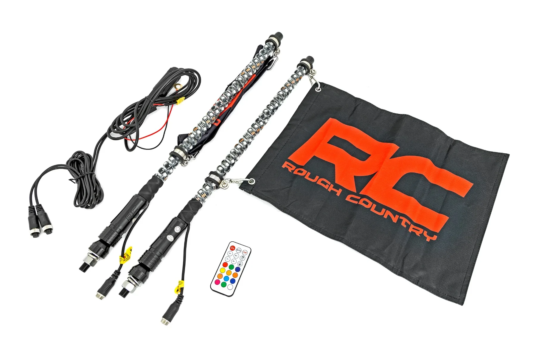 Rough Country - LED Light Whip Kit - 2 ft - Multi-Color - 2-pc - Image 6