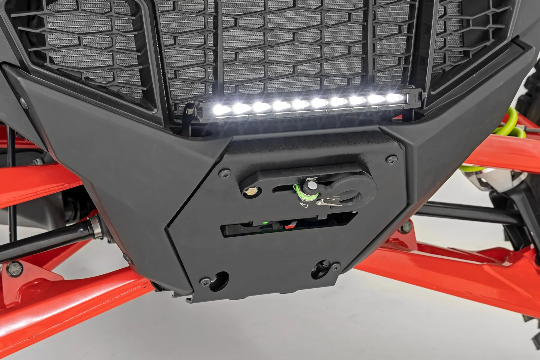 Rough Country - LED Light - Winch Mount - RS6500S - 10" Black Slimline - Polaris RZR Pro R - Image 4