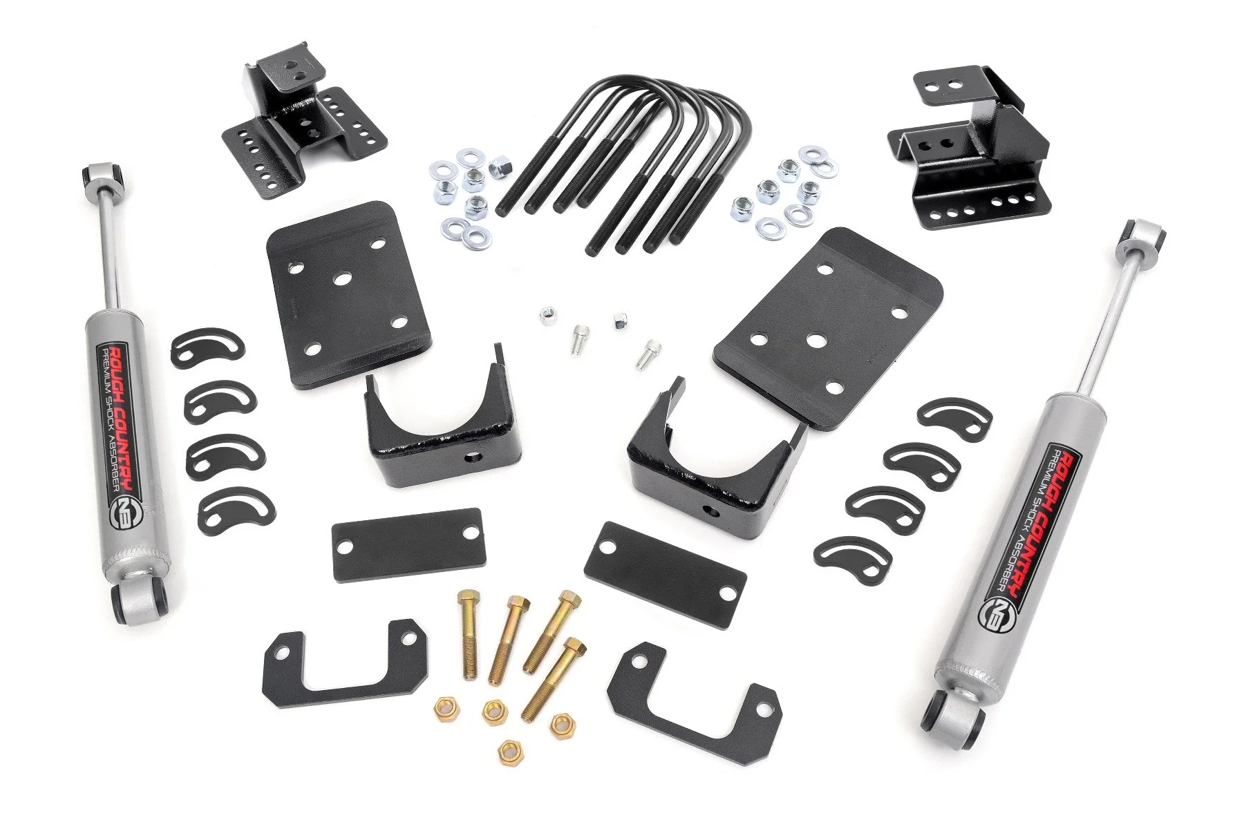 Rough Country - Lowering Kit - Str Drop - 2"FR - 4"RR - Chevy/GMC 1500 (07-15)
