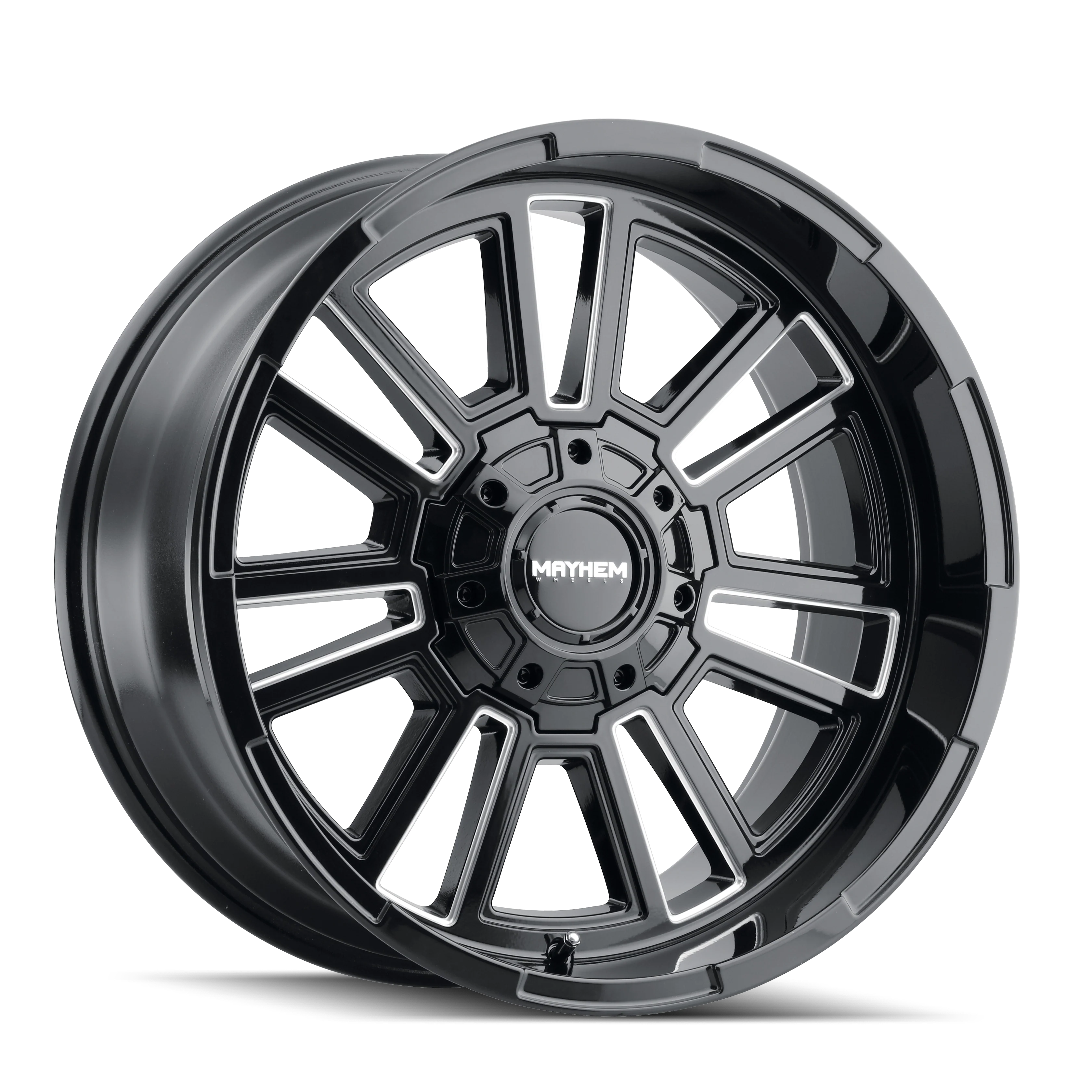Mayhem - MAYHEM APOLLO 8115 GLOSS BLACK MILLED 20X9 5-127/5-139.7 0MM 87.1MM