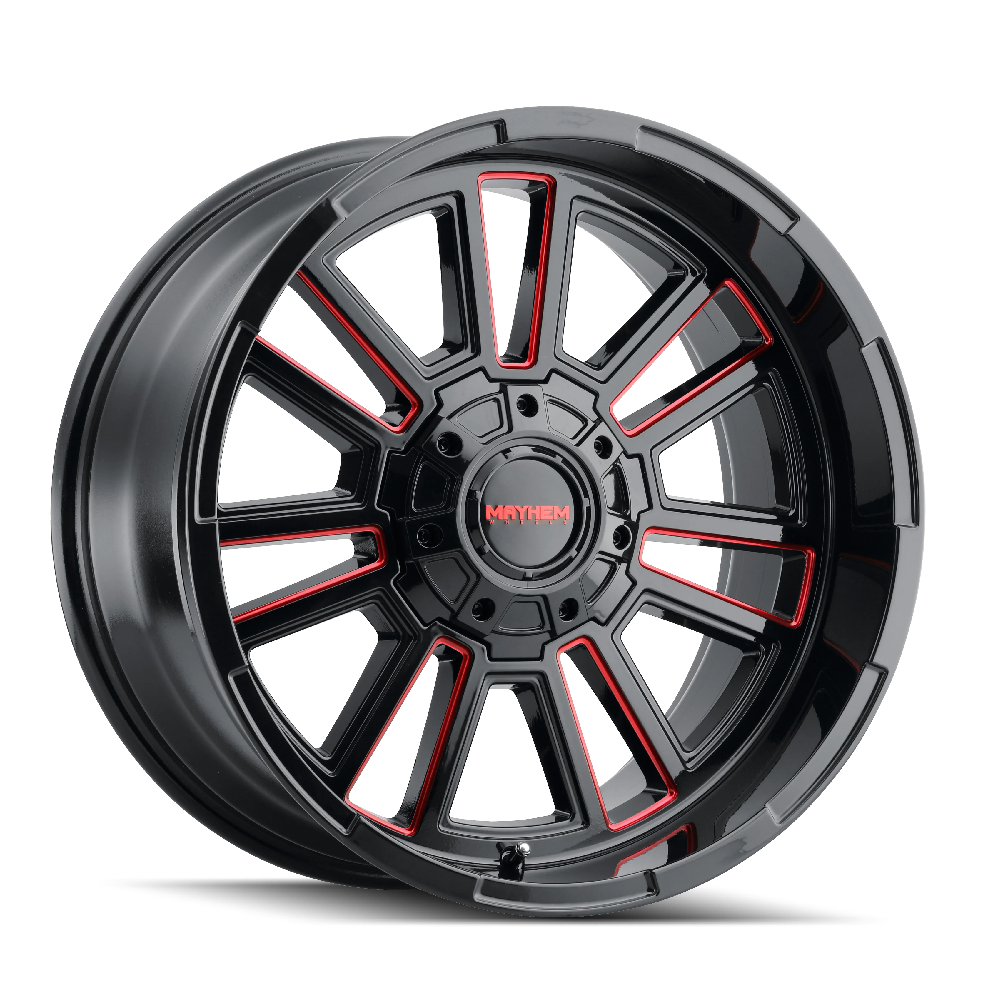 Mayhem - APOLLO (8115) GLOSS BLACK MILLED PRISM RED