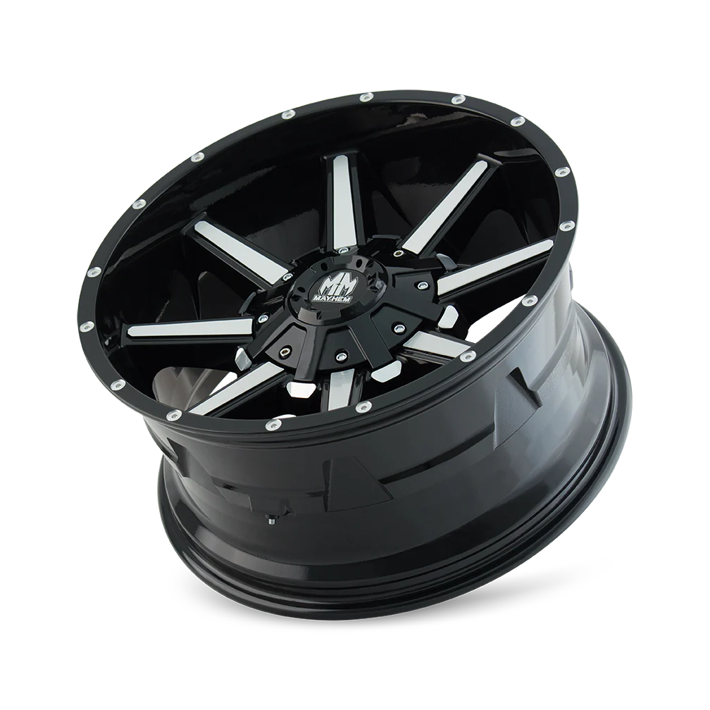 Mayhem - MAYHEM ARSENAL 8104 GLOSS BLACK MACHINED 20X9 8-180 0MM 124.1MM - Image 3