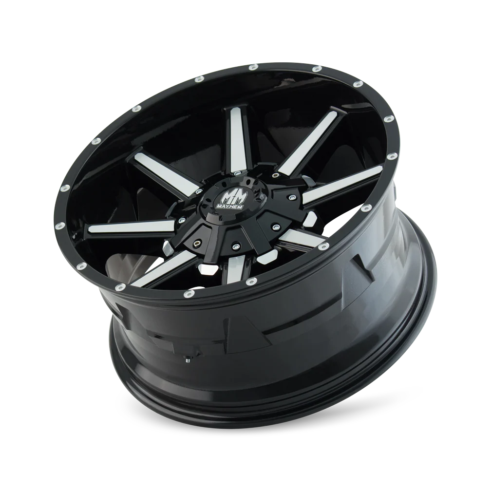 Mayhem - MAYHEM ARSENAL 8104 GLOSS BLACK MACHINED 20X9 8-180 0MM 124.1MM - Image 6
