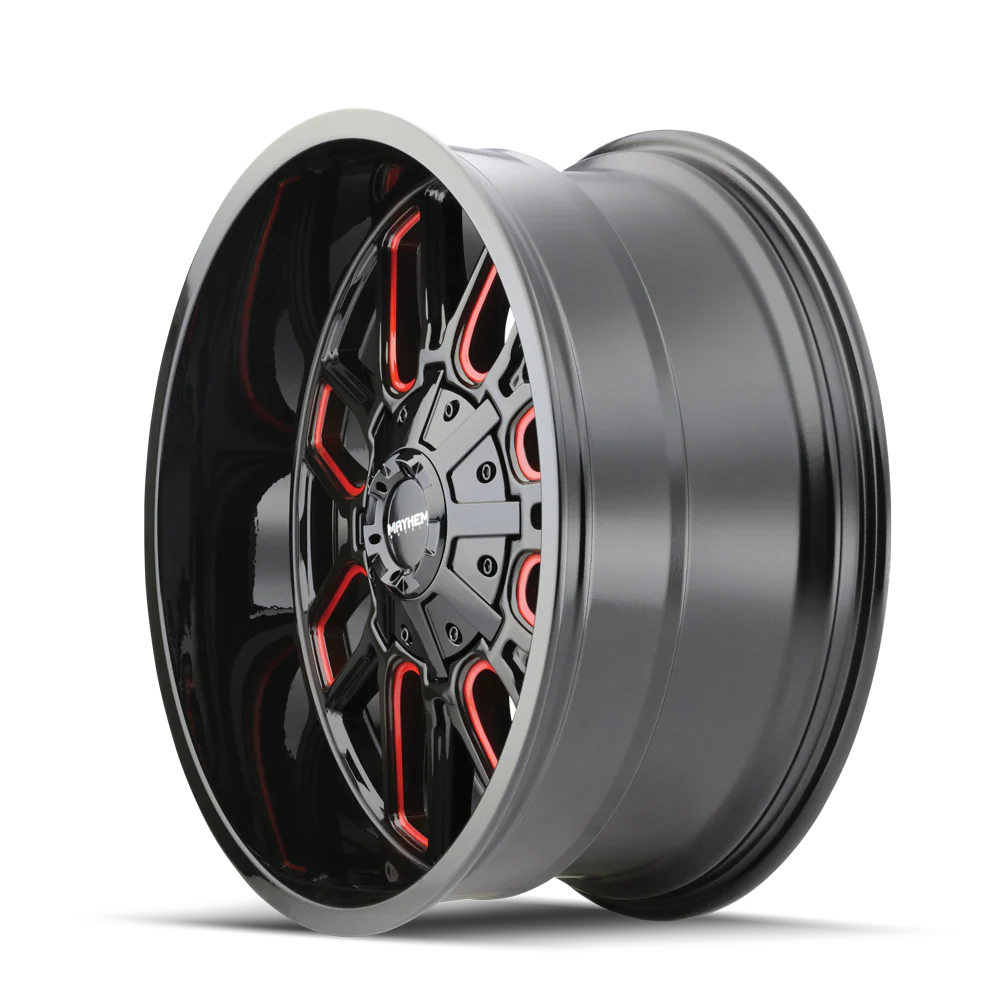 Mayhem - MAYHEM COGENT 8107 GLOSS BLACK MILLED PRISM RED 20X9 6-135/6-139.7 0MM 106MM - Image 5
