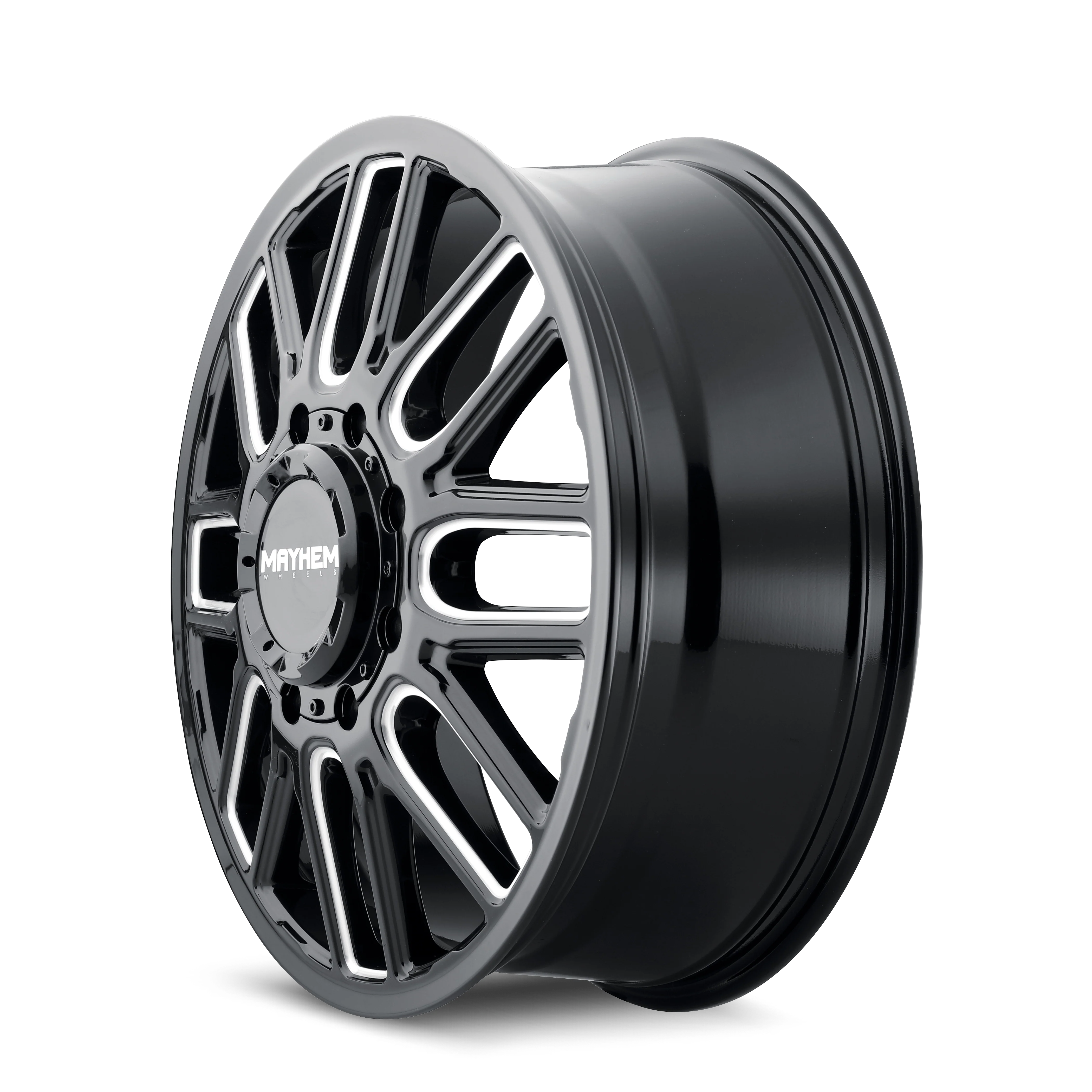 Mayhem - MAYHEM COGENT DUALLY (8107) GLOSS BLACK MILLED 20X8.25 FRONT 8-200 115MM 142MM - Image 4