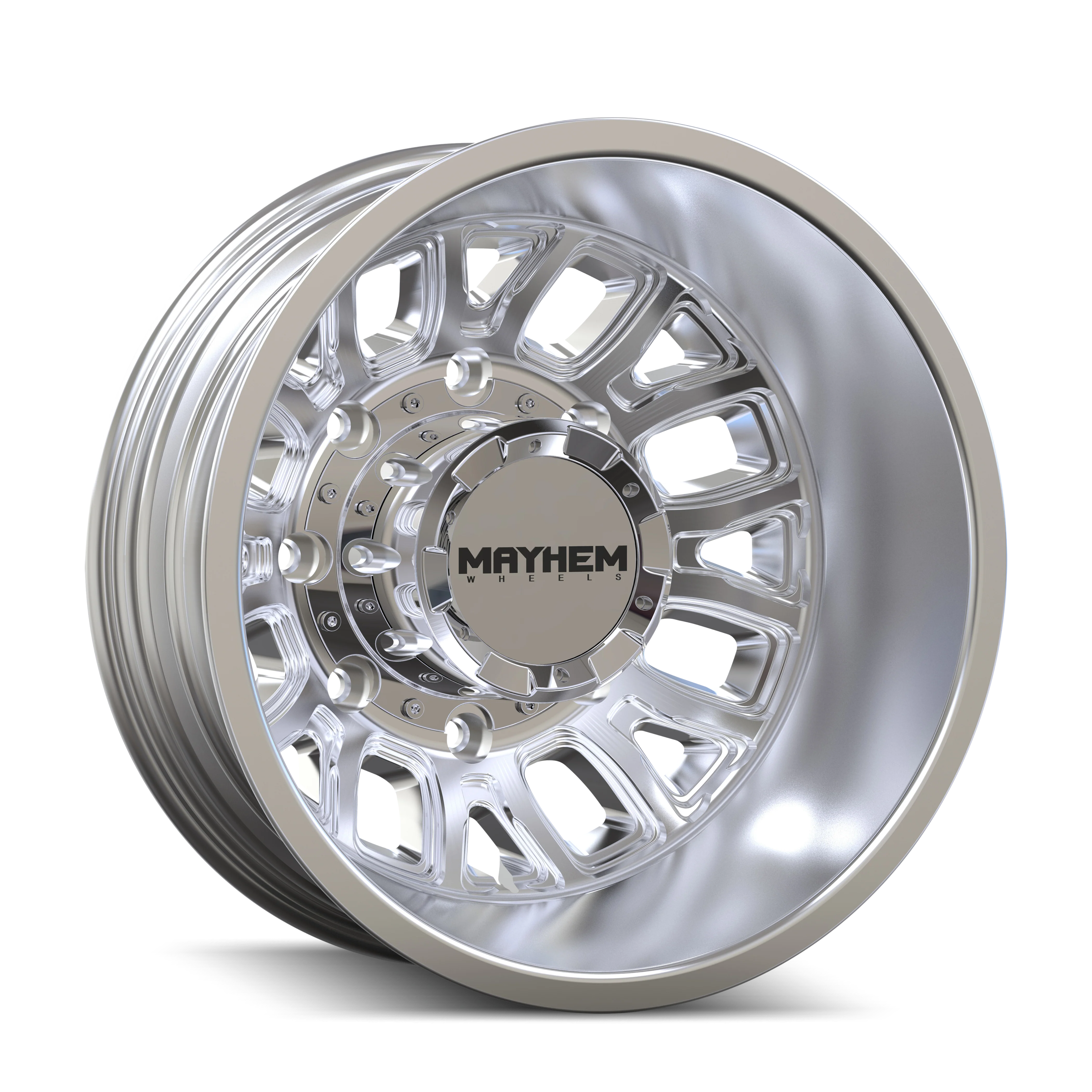 Mayhem - MAYHEM COGENT DUALLY 8107D POLISHED 17X6.5 8-165.1 -142MM 121.3MM