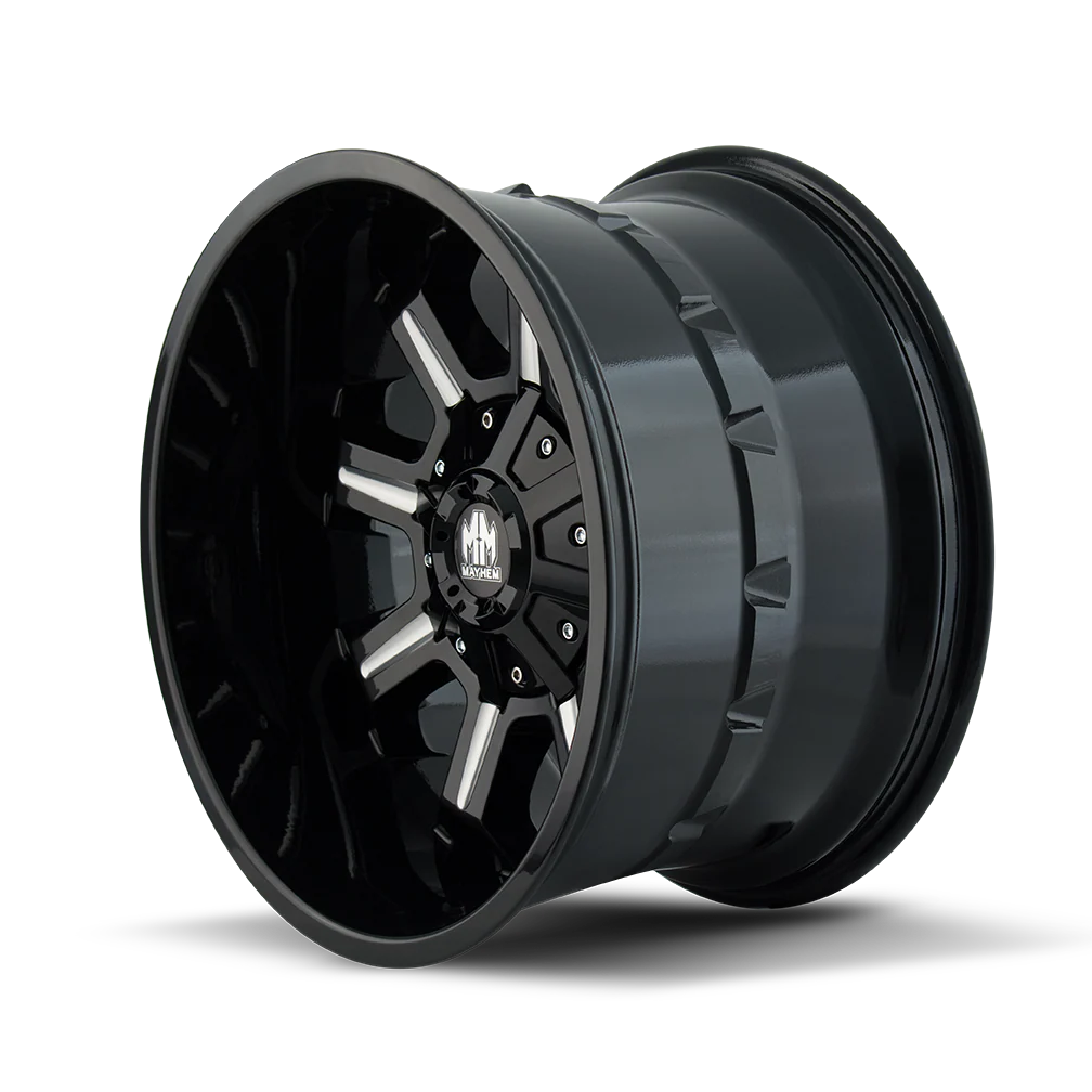 Mayhem - MAYHEM COMBAT 8105 GLOSS BLACK MILLED 18X9 6-135/6-139.7 -12MM 106MM - Image 2