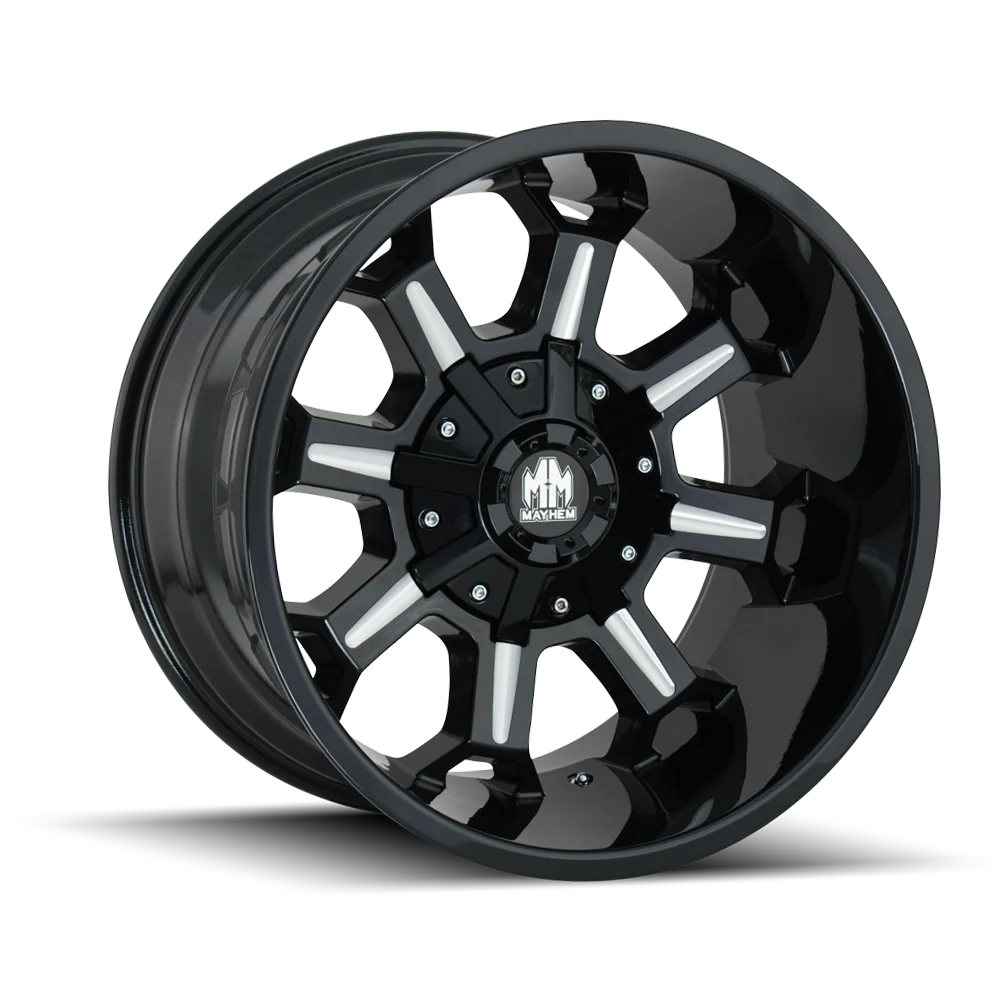Mayhem - MAYHEM COMBAT 8105 GLOSS BLACK MILLED 20X9 5-127/5-139.7 0MM 87MM - Image 4
