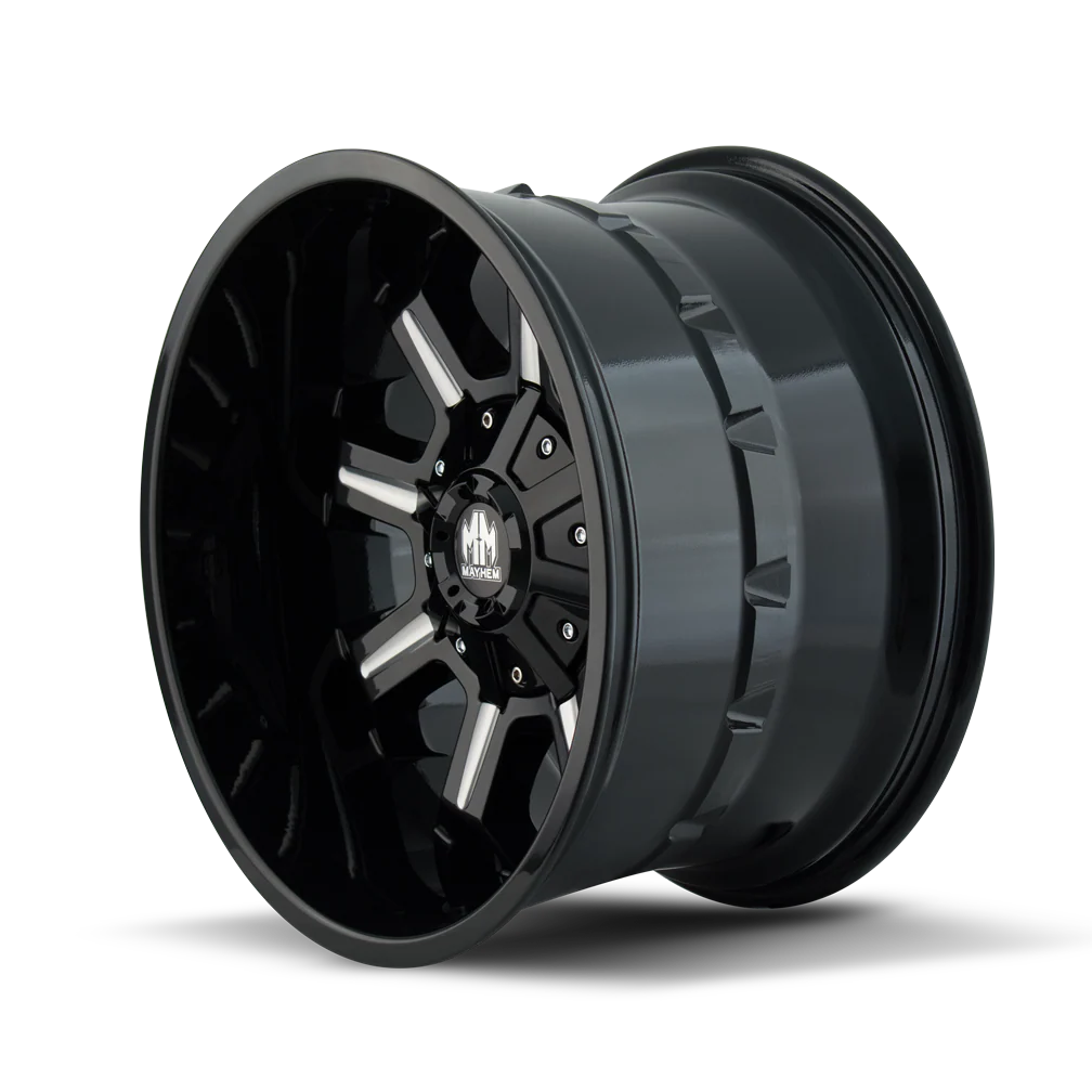 Mayhem - MAYHEM COMBAT 8105 GLOSS BLACK MILLED 20X9 5-127/5-139.7 0MM 87MM - Image 5