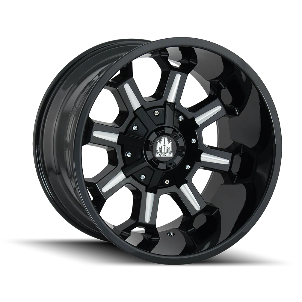 Mayhem - MAYHEM COMBAT 8105 GLOSS BLACK MILLED 20X9 6-135/6-139.7 18MM 106MM