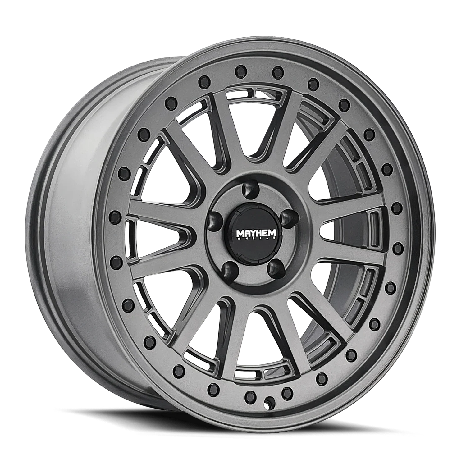 Mayhem - MAYHEM COMPASS 8305 MATTE GUNMETAL W/ BLK BOLT 17X9 6-135 -6MM 87.1MM - Image 4