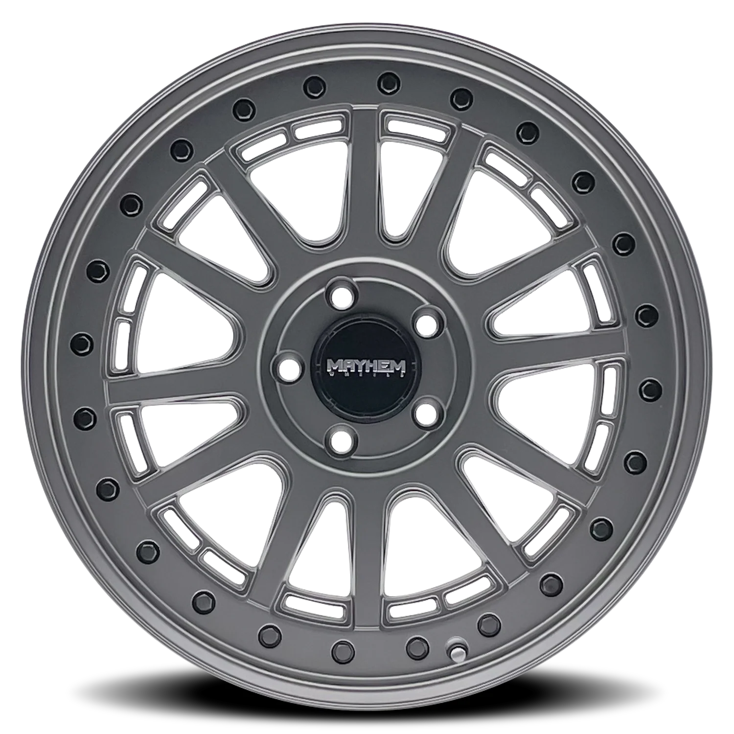 Mayhem - MAYHEM COMPASS 8305 MATTE GUNMETAL W/ BLK BOLT 18X9 5-150 18MM 110MM - Image 6