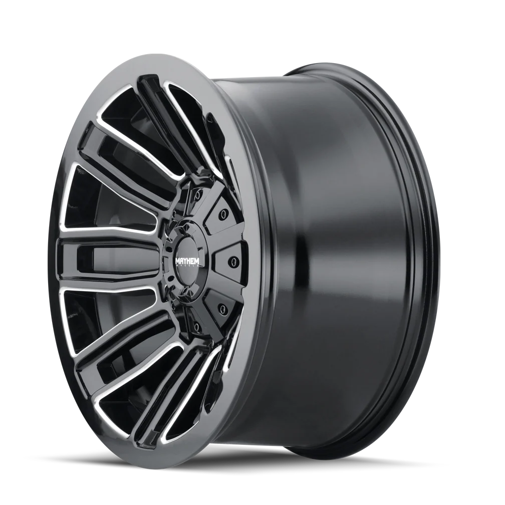 Mayhem - MAYHEM DECOY 8108 GLOSS BLACK MILLED 20X10 8-180 -19MM 124.1MM - Image 2