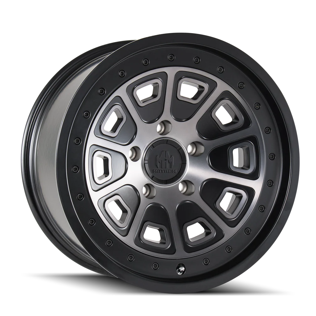 Mayhem - MAYHEM FLAT IRON 8301 MATTE BLACK W/ DARK TINT 17X9 5-114.3 -12MM 72.6MM