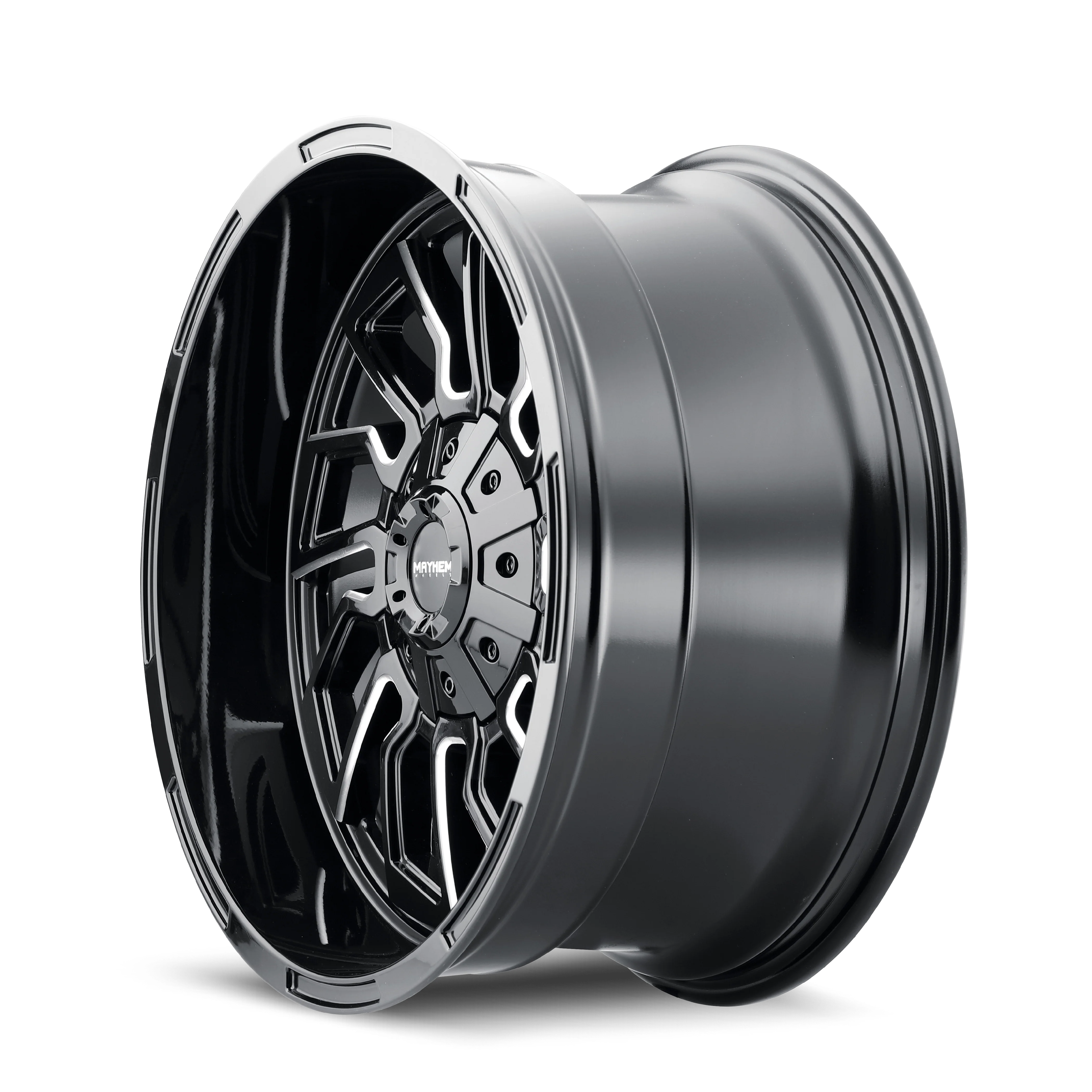 Mayhem - MAYHEM FLYWHEEL 8111 GLOSS BLACK MILLED 20X10 8-165.1 -19MM 125.2MM - Image 5