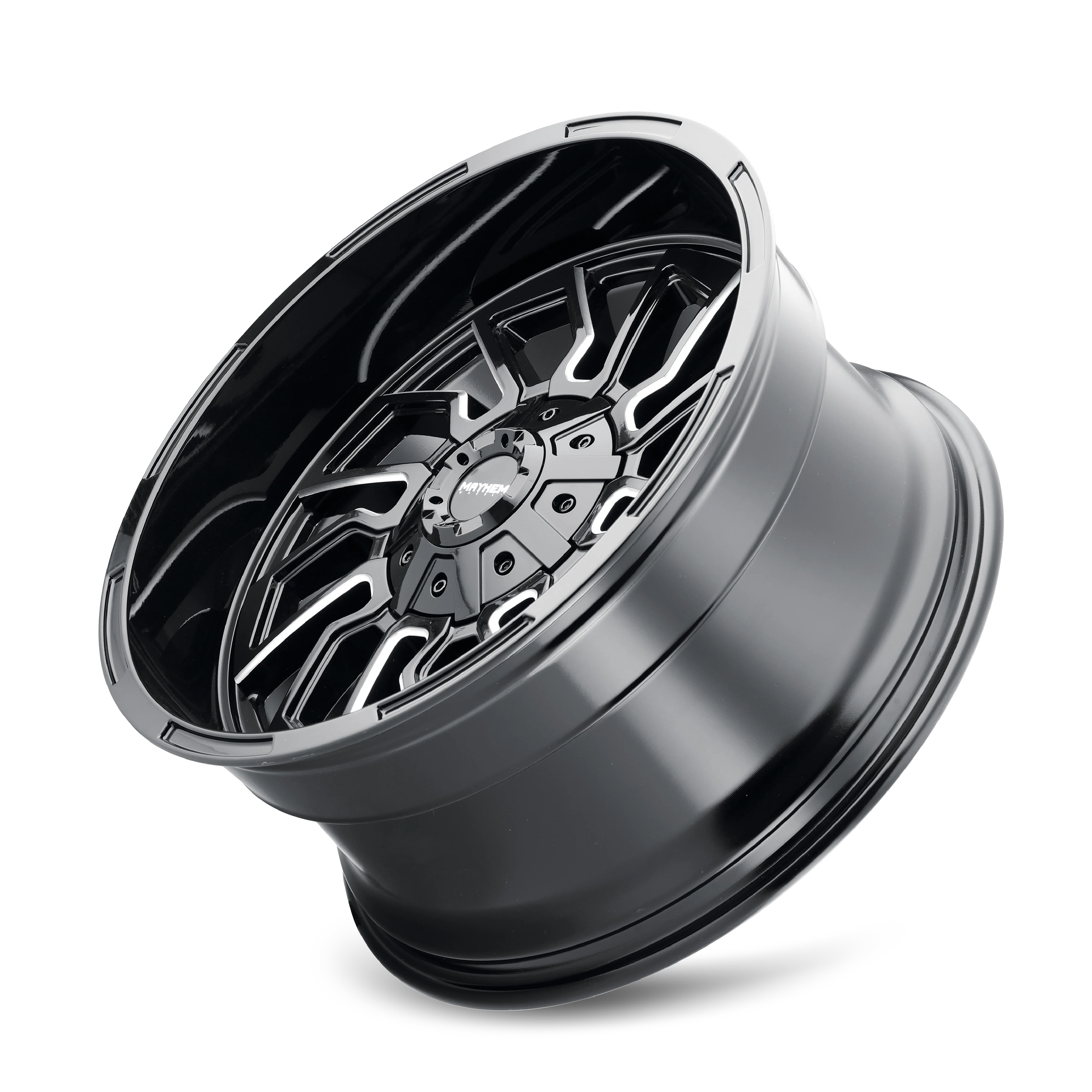 Mayhem - MAYHEM FLYWHEEL 8111 GLOSS BLACK MILLED 20X9 8-170 18MM 125.2MM - Image 3