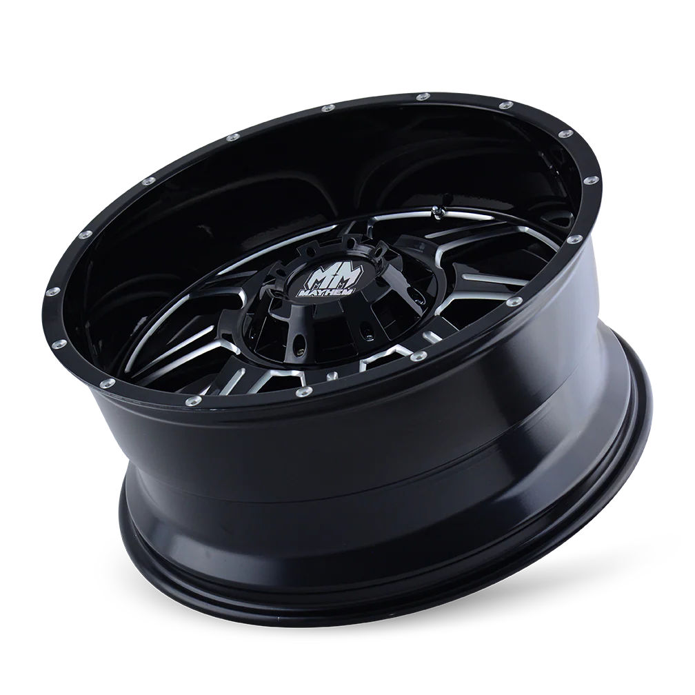 Mayhem - MAYHEM MONSTIR 8100 GLOSS BLACK MILLED 18X9 6-135/6-139.7 0MM 106MM - Image 3
