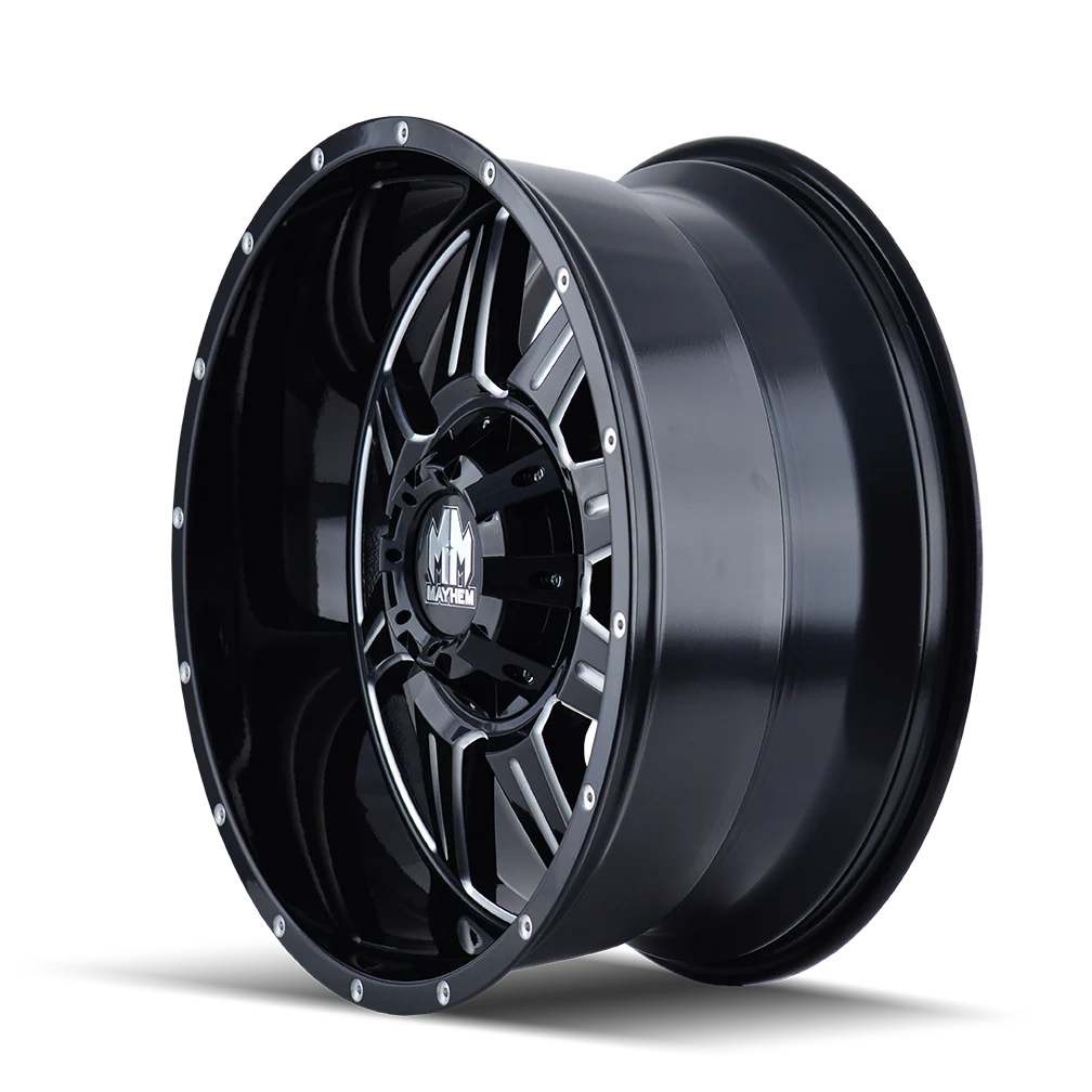 Mayhem - MAYHEM MONSTIR 8100 GLOSS BLACK MILLED 18X9 6-135/6-139.7 -12MM 106MM - Image 2