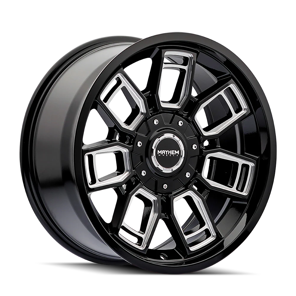 Mayhem - MAYHEM ORDINANCE 8118 GLOSS BLACK MILLED 20X9 5-127/5-139.7 0MM 87.1MM