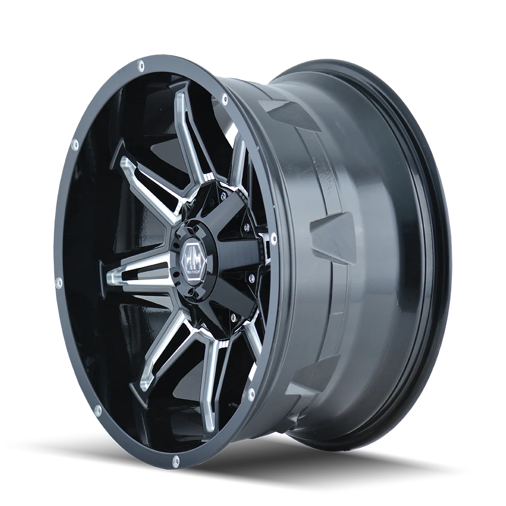 Mayhem - MAYHEM RAMPAGE 8090 GLOSS BLACK MILLED 18X9 6-135/6-139.7 18MM 106MM - Image 2