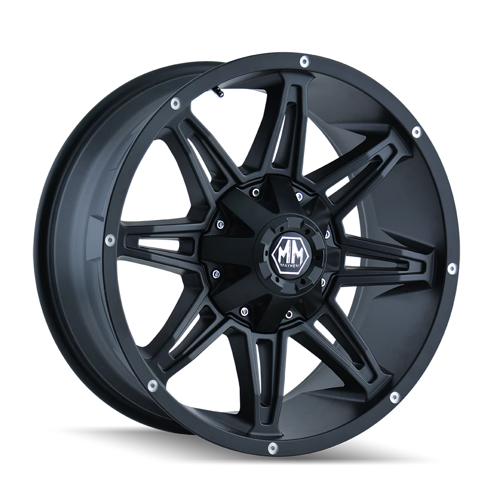 Mayhem - MAYHEM RAMPAGE 8090 MATTE BLACK 18X9 8-165.1 18MM 130.8MM