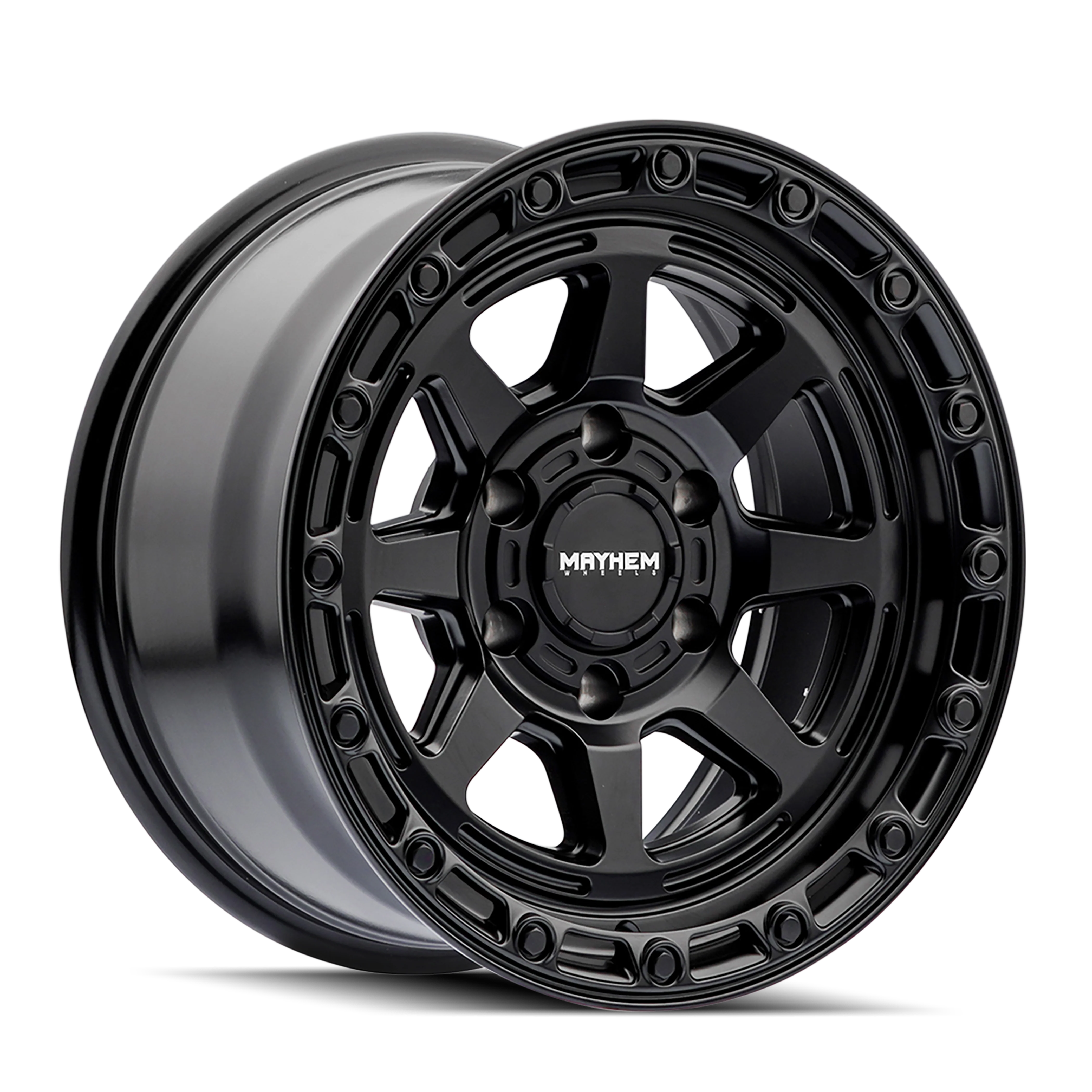 Mayhem - MAYHEM RIDGELINE 8306 SATIN BLACK 17X8.5 6-139.7 6MM 106.1MM - Image 3