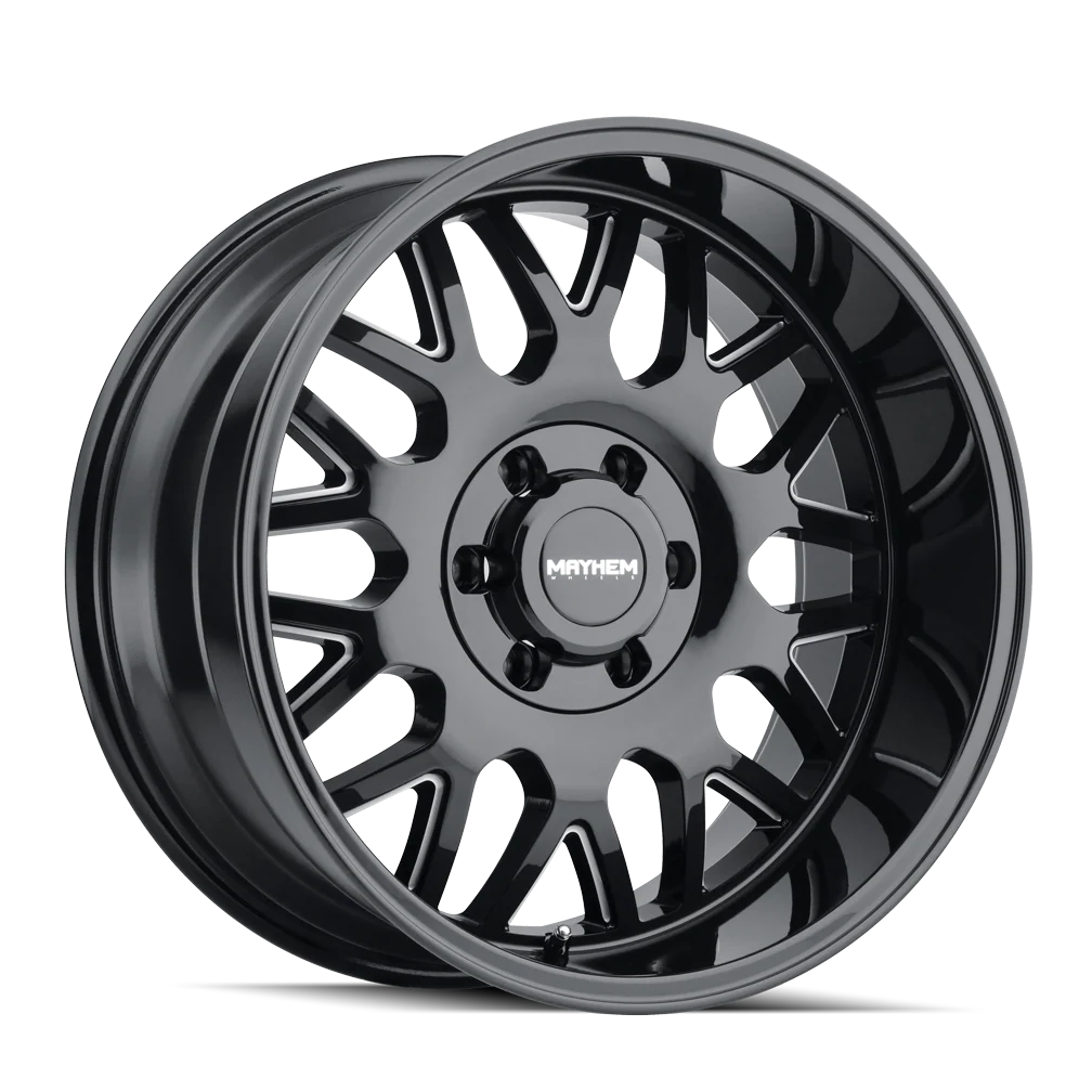 Mayhem - MAYHEM TRIPWIRE 8110 GLOSS BLACK MILLED 20X9 8-170 18MM 130.8MM