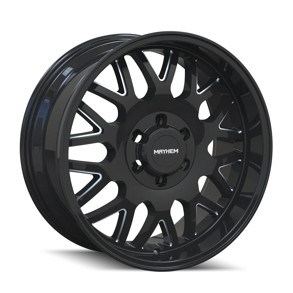 Mayhem - MAYHEM TRIPWIRE 8110 GLOSS BLACK MILLED 20X9 8-170 18MM 130.8MM - Image 4