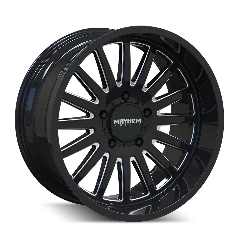 Mayhem - MAYHEM UTOPIA 8114 GLOSS BLACK MILLED 22X12 8-170 -44MM 125.2MM - Image 4
