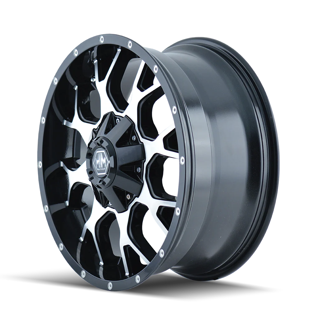Mayhem - MAYHEM WARRIOR 8015 GLOSS BLACK MACHINED 20X9 8-170 18MM 125.2MM - Image 2