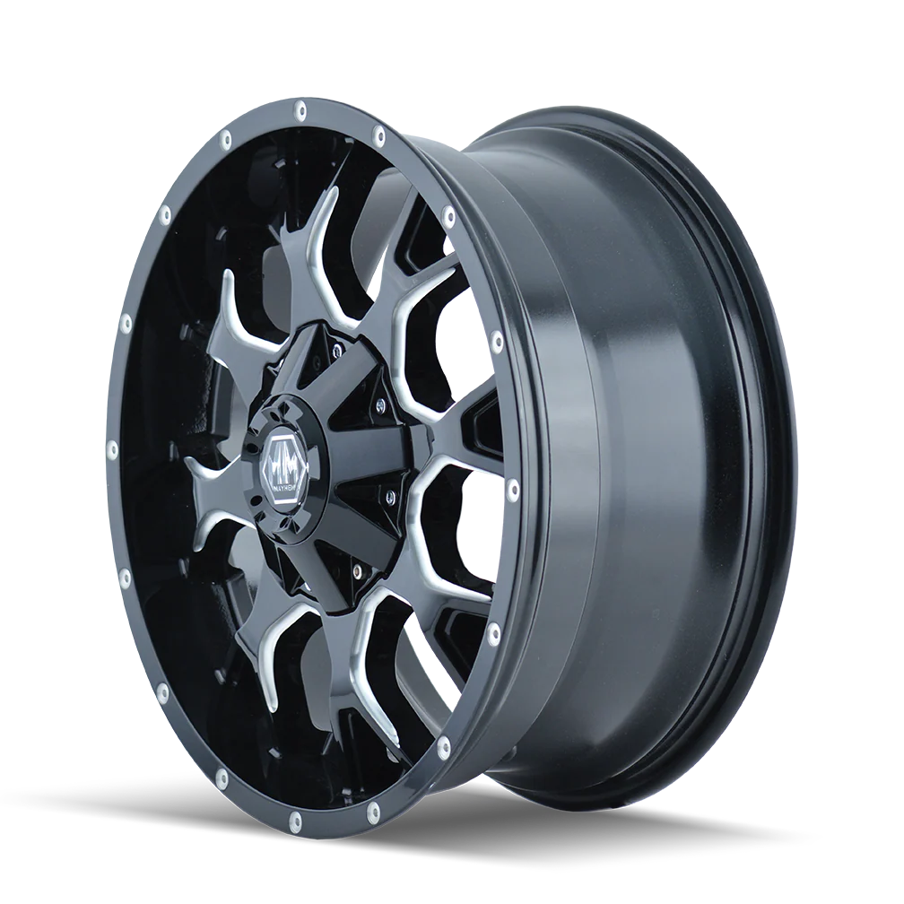 Mayhem - MAYHEM WARRIOR 8015 GLOSS BLACK MILLED 20X10 6-135/6-139.7 -25MM 106MM - Image 2