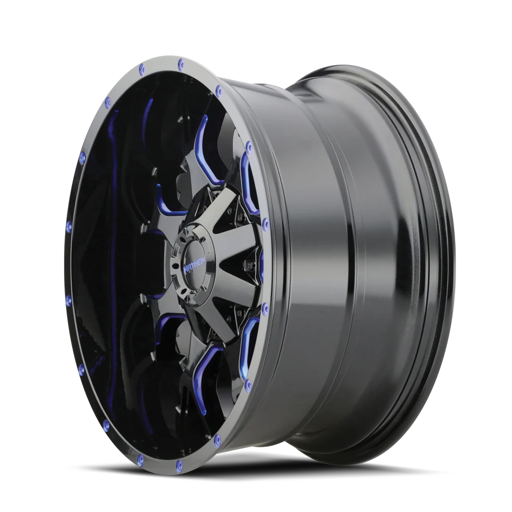 Mayhem - WARRIOR (8015) GLOSS BLACK MILLED PRISM BLUE - Image 2