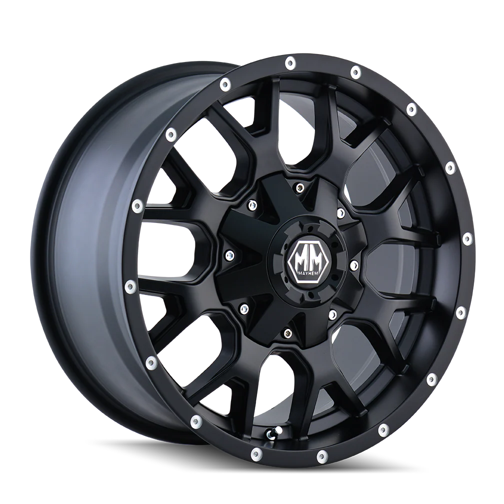 Mayhem - MAYHEM WARRIOR 8015 MATTE BLACK 18X9 6-120/6-139.7 18MM 78.1MM - Image 3